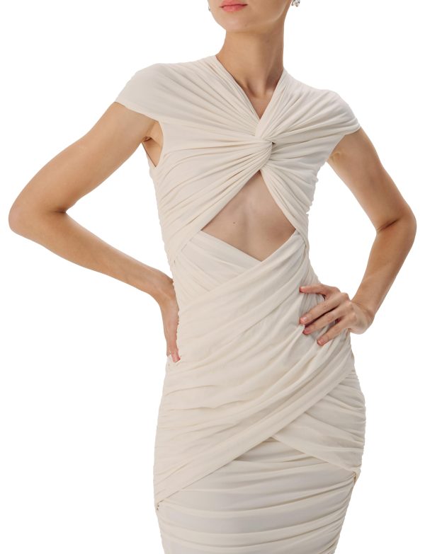 Women's Ivory Cutout Dress